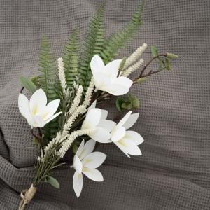 CF01032 Artipisyal na Bouquet ng Bulaklak Magnolia Fern Factory Direct Sale Flower Wall Backdrop