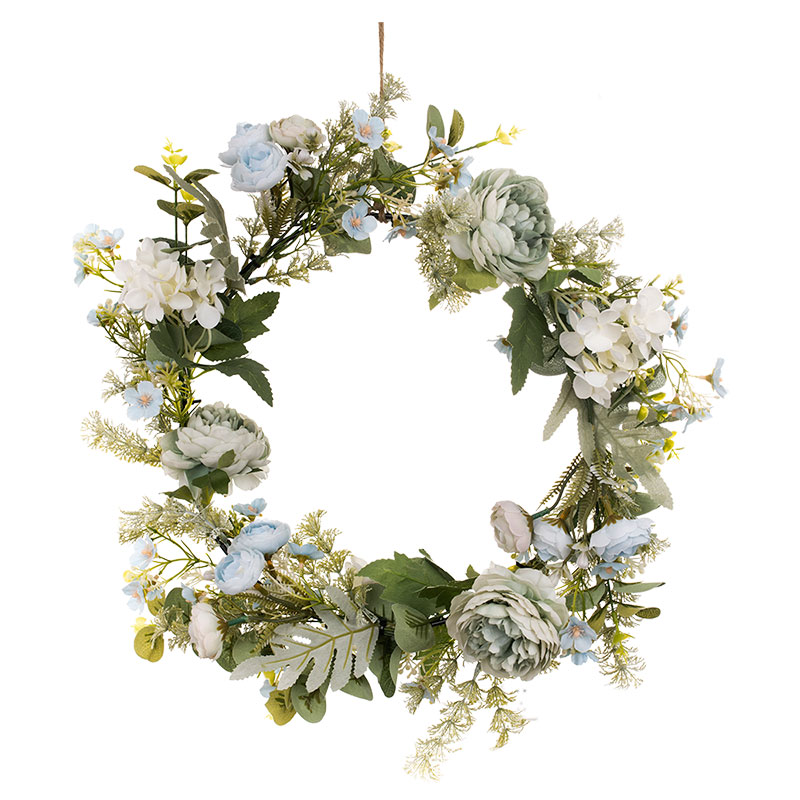 CF01093 Artificial Rose Hydrangea Wreath New Design Garden Wedding Decoration Flower Wall Backdrop