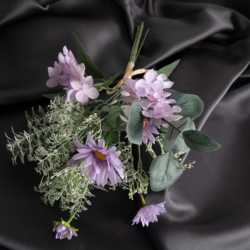 CF01117 Artificial Chrysanthemum Hydrangea Bouquet New Design Garden Marena Whakapaipai