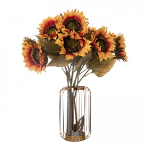 DY1-4317 Штучна квітка Соняшник Гаряча продажна декоративна квіткова вечірка