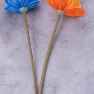 MW08510 Flori artificiale Fabric de mac Vânzare directă Decorare pentru petreceri