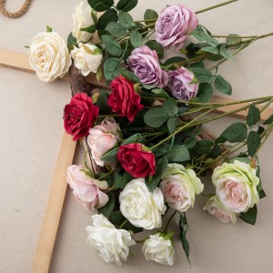 DY1-4065 פרח מלאכותי ורד קישוט חתונת גן באיכות גבוהה