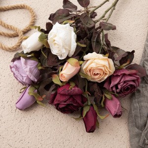 DY1-4377 कृत्रिम फूल गुलाब कारखाना प्रत्यक्ष बिक्री बगैचा विवाह सजावट