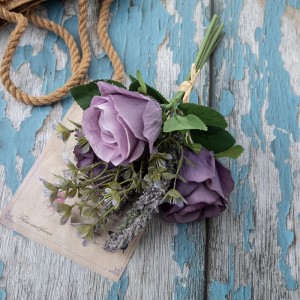 DY1-4550 ດອກໄມ້ທຽມ Bouquet Rose ທີ່ນິຍົມຕົກແຕ່ງສວນແຕ່ງງານ