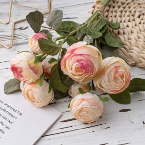 DY1-5605 Umelé kvetinové kytice Ranunculus horúce predajné svadobné ozdoby