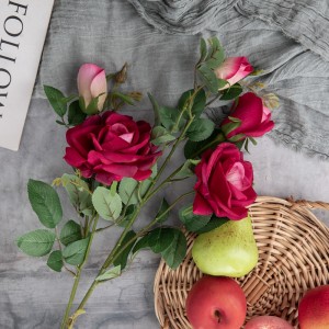 DY1-5719 Centros de mesa de boda de venta directa de fábrica de rosas de flores artificiales