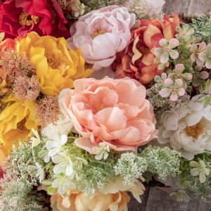 DY1-6157A Buket Bunga Buatan Peony Dekorasi Pernikahan Terlaris