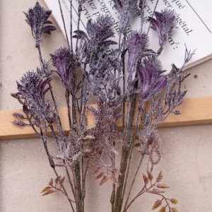 MW09595 Bimë me lule artificiale Bar kadifeje Furnizim realist për dasma