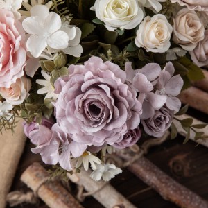 MW55723 Bouquet di fiori artificiali Rose Fornitura di nozze economica