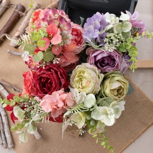 MW55742 Ram de flors artificials Roses Centres de taules de casament populars