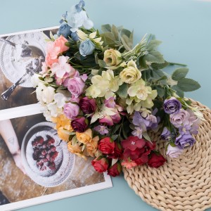 MW55743 Bouquet de fleurs artificielles Rose décoration de mariage réaliste