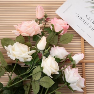 MW59607 Priamy svadobný predaj z továrne na umelé kvetinové ruže