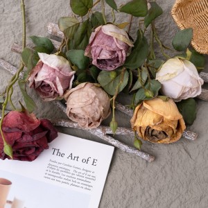 CL77524 mākslīgo ziedu roze karsti pārdod dekoratīvu ziedu