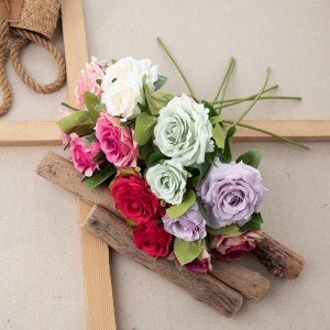 MW69513 Dirbtinių gėlių rožių didmeninė prekyba sodo vestuvių dekoracijomis