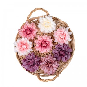 MW07304 Loha-bonin'ny dahlia artifisialy Silk Flower Decors Garland DIY Wreath Accessories ho an'ny Wedding Home Party Decor