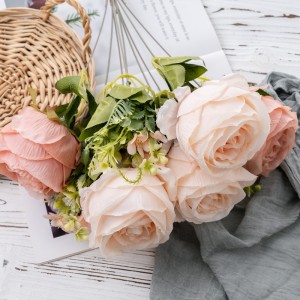 DY1-4978 Ramo de flores artificiales Rosa Centros de mesa de boda de alta calidad