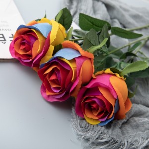 DY1-5087B Trëndafila me lule artificiale, me dizajn të ri, Qendër dasmash