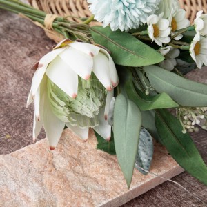 DY1-5368 Buqetë me lule artificiale Ranunculus Qendër dasmash me shitje të nxehta