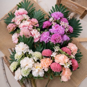 CL81504 Umělá květinová kytice Pivoňka Prodejní svatební dekorace
