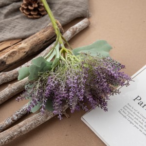 DY1-3708 Cùl-raon balla flùr mòr-chòrdte Lavender Bouquet Flower Artificial