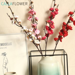 MW36891 Hot selling socks artificial flower pulm blossom Christmas decoration for home