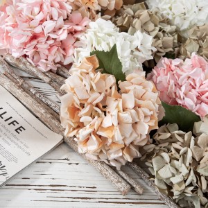 DY1-6278 luzem niskie MOQ hurtownia nowoczesna sztuczna hortensja kwiatowa z jedwabiu na dekoracje ślubne domu dekoracje stołu