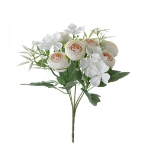 MW66826 זר פרחים מלאכותי ורד באיכות גבוהה פרח דקורטיבי