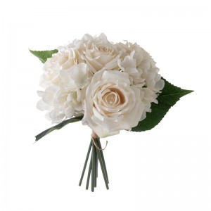 CL04514 Buchet de flori artificiale Trandafir de vânzare fierbinte pentru centru de nuntă