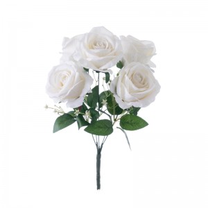 CL86504 Bouquet Bunga Tiruan Rose Hot Selling Hiasan Perkahwinan Taman