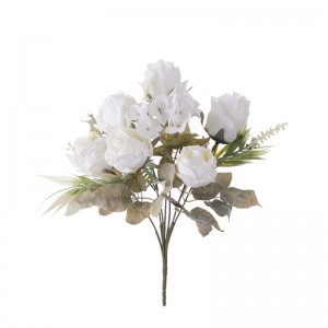CL10504 ხელოვნური ყვავილების თაიგული ვარდი ცხელი იყიდება დეკორატიული ყვავილები და მცენარეები