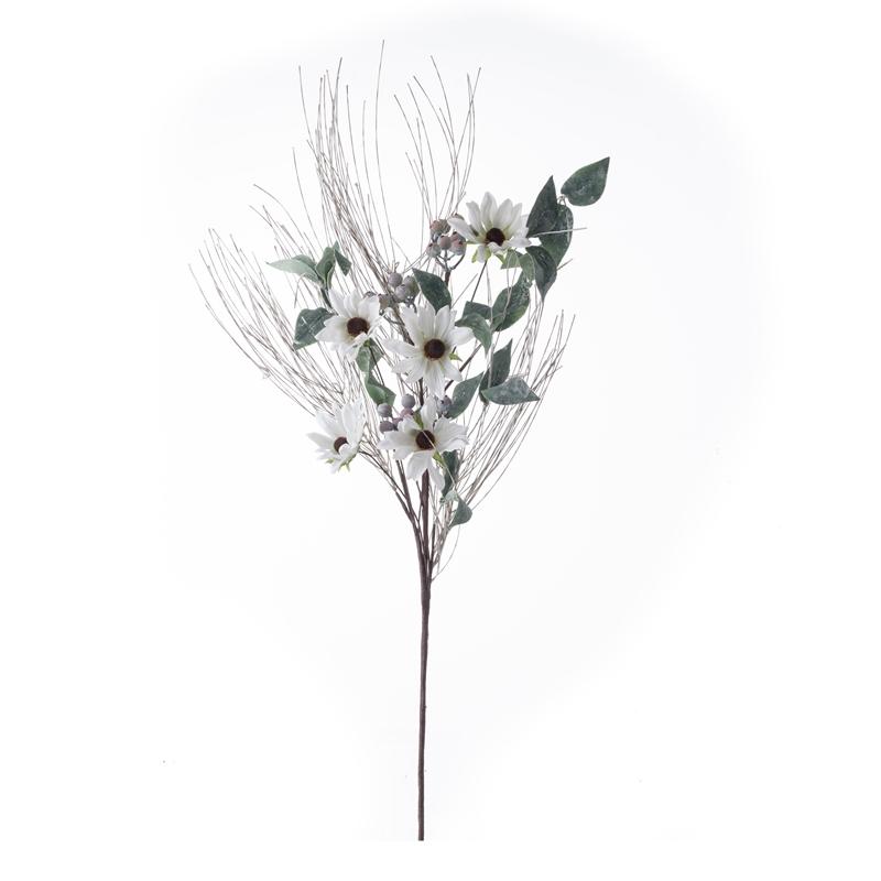 DY1-5269 mākslīgo ziedu pušķis ar krizantēmu karsti pārdod svētku rotājumus