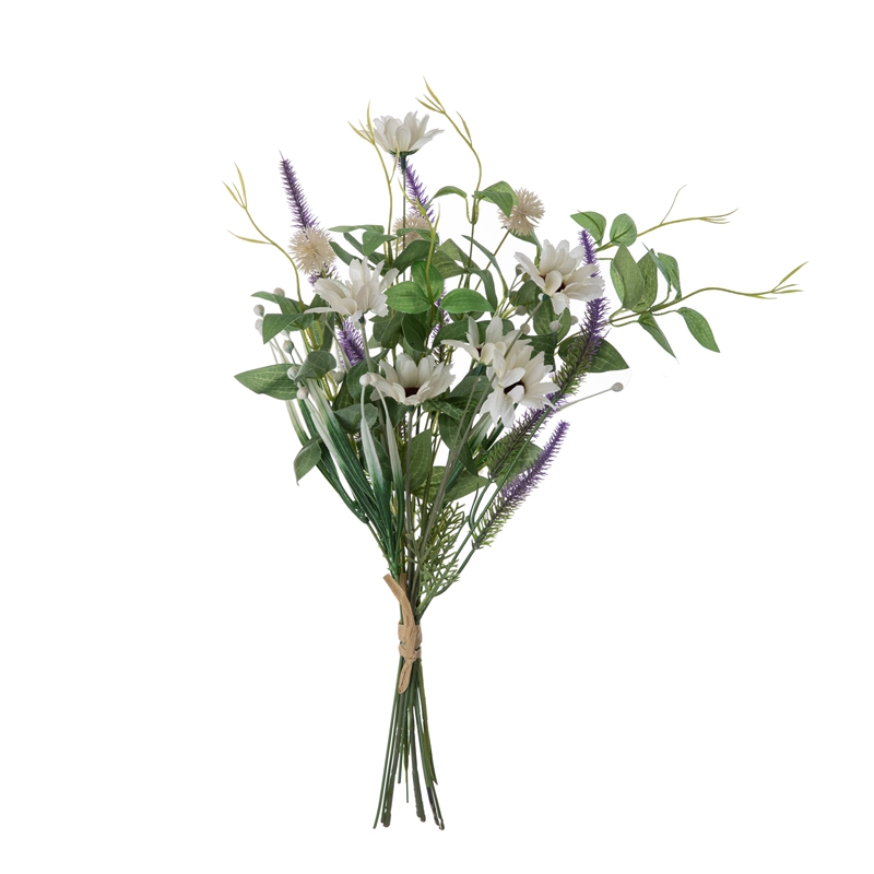 DY1-5422 Künstlicher Blumenstrauß Chrysantheme, beliebte Garten-Hochzeitsdekoration