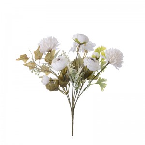 CL10506 Μπουκέτο τεχνητού λουλουδιού Γαρύφαλλο Ρεαλιστικά κεντρικά γαμήλια