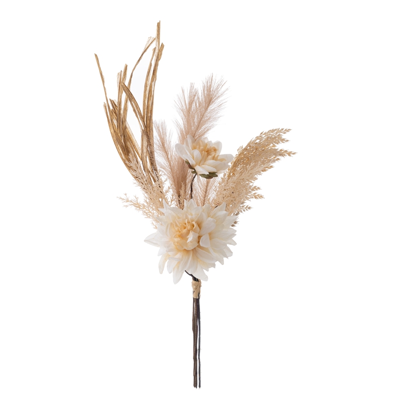 Bouquet de fleurs artificielles Dahlia, vente directe d'usine, fourniture de mariage, DY1-5508