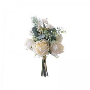 DY1-6405 Ramo de flores artificiales Rosa Flor decorativa de alta calidad