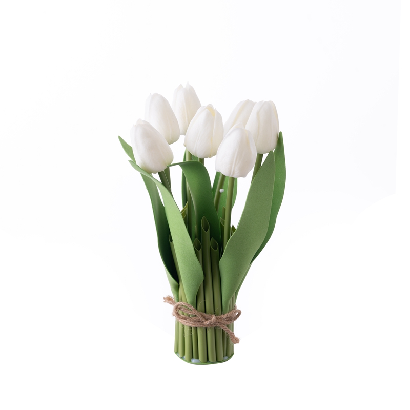 MW54505 Kunstig blomsterbukett Tulipan Festdekorasjon av høy kvalitet