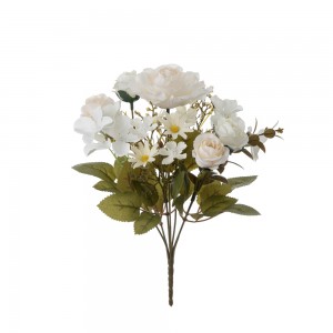 MW55723 Buket umjetnog cvijeća ruža Jeftini pribor za vjenčanje