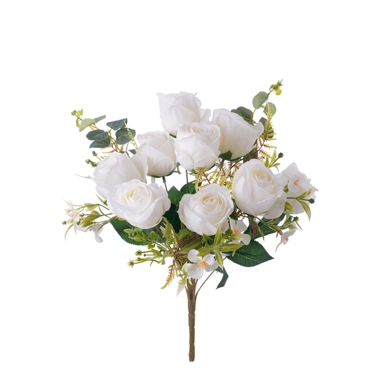 MW31503 Kunstig blomsterbukett Rose Realistisk Bryllup Centerpieces