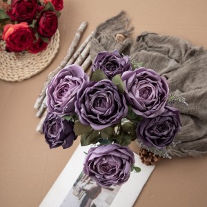 دسته گل مصنوعی DY1-4539 گل رز با کیفیت بالا در مرکز عروسی