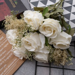 DY1-4570 זר פרחים מלאכותיים ורד פרח דקורטיבי סיטונאי