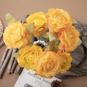 DY1-4595 Ubax Artificial Bouquet Ranunculus Supply Wedding Xaqiiqda ah