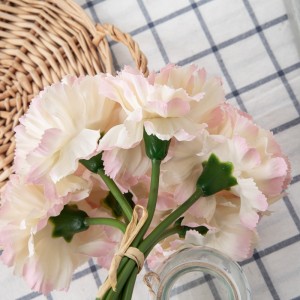 Bouquet de fleurs artificielles, œillets, décoration de jardin et de mariage, bon marché, DY1-5656
