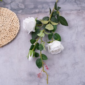MW03506 צמח פרח מלאכותי ורד מרכזי חתונה באיכות גבוהה