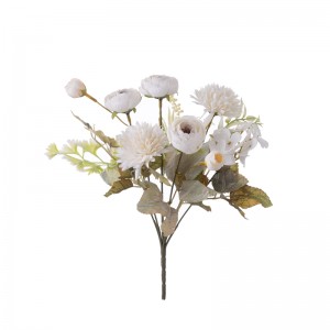 CL10506 Buket Bunga Buatan Anyelir Hiasan Tengah Pernikahan Realistis