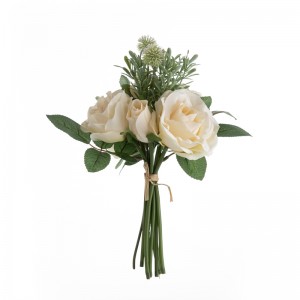 DY1-5651 Bouquet Flower Artificial Rose Popular Wedding Decoration