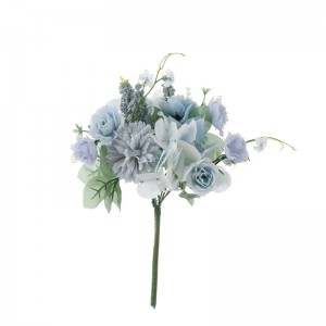 DY1-3320 Umelé kvetinové kytice Rose Hot predajné svadobné ozdoby