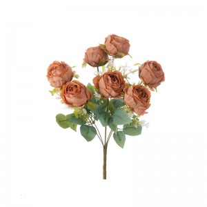 MW31502 Šopek umetnih rož Rose Tovarniška neposredna prodaja Dekorativni cvet