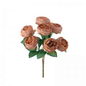 MW31506 Künstlicher Blumenstrauß Rose Heißer Verkauf festliche Dekorationen