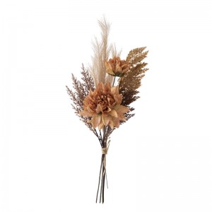 Bouquet de fleurs artificielles Dahlia, vente directe d'usine, fourniture de mariage, DY1-5508