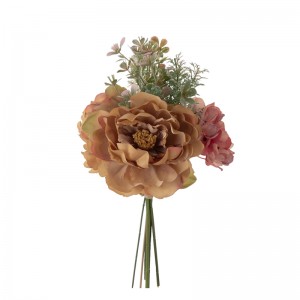 DY1-6157A ດອກໄມ້ທຽມ Bouquet Peony ຮ້ອນຂາຍຕົບແຕ່ງ Wedding